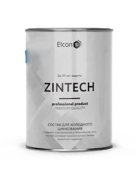 Цинконаполненная грунт-эмаль "Elcon Zintech 96%" 20 кг 