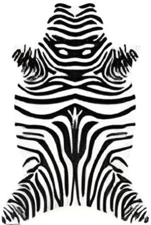 Коврик, разм. 115x150см, Dekorelle "Zebra" VZ002