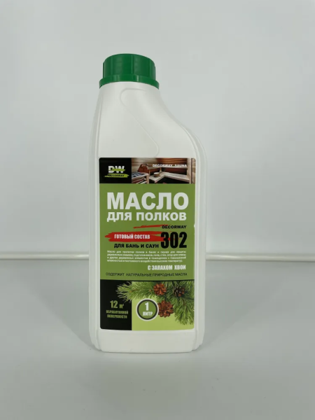 Масло для полков с запахом хвои 302 "DECORWAY" 1л готовый состав