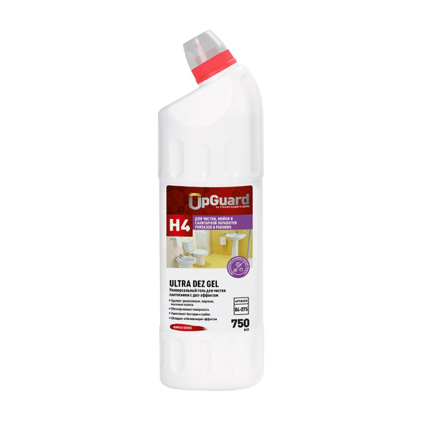 UpGUARD H4 ULTRA DEZ GEL Универсальный гель для чистки сантехники с дез-эффектом 750мл