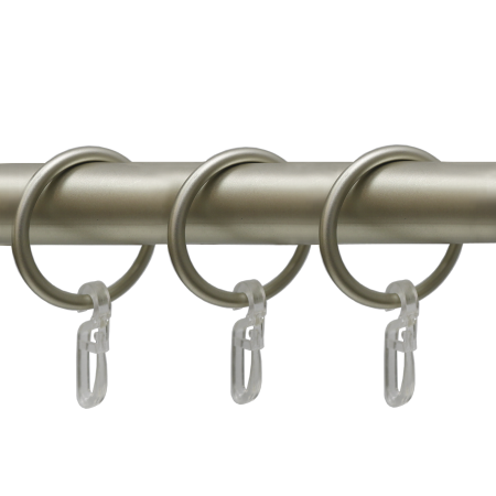 Телескоп.однорядн.карниз, Наконечник Классика, Матовый никель, 16/19мм ,160-320см,