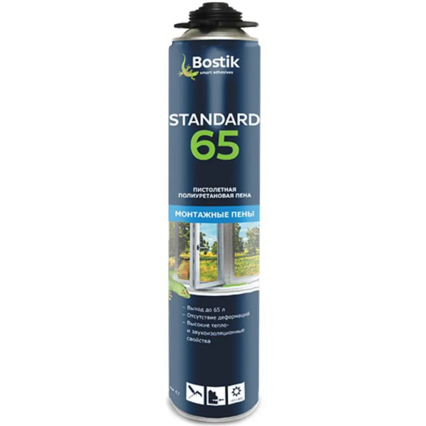 Пена монтажная BOSTIK PRO Standard 65 профессиональная 750мл (Тверь)