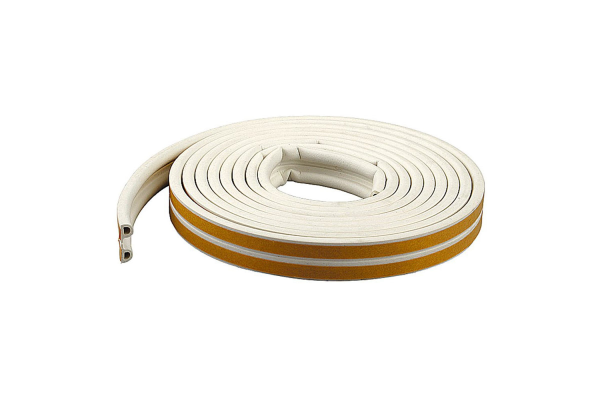 Уплотнитель "KIM TEC" P-профиль, 9*5,5  белый, 100 м,(6)