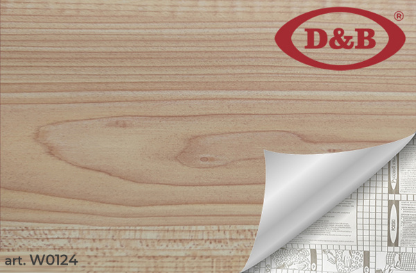 0124W Пленка самоклеящаяся D&B 0,45*8м  светлое дерево  /20