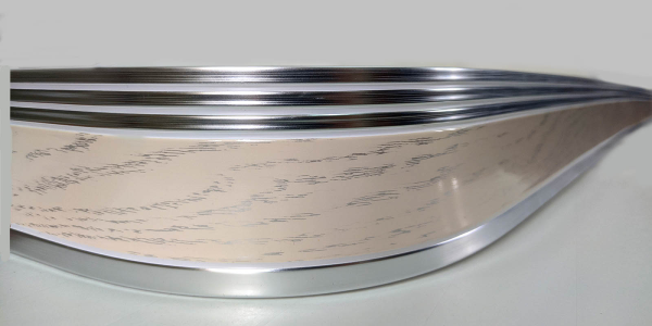 Карниз потолочный 3-х ряд. 3,2м с блендой+повороты "Элегант 7смм" "BroDecor"  №111 бел.дуб/хром  N С