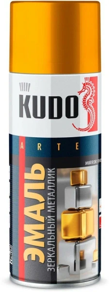 Эмаль универсальная зеркальное золото "KUDO" 