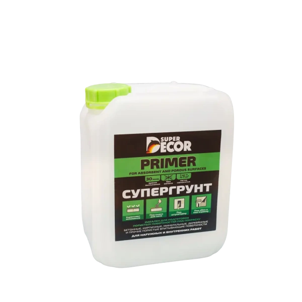 Супергрунт 100 "SUPER DECOR" + антисептик  10кг