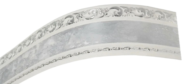 Бленда "Ажур" мрамор/хром 7см (30 м)  "BroDecor"