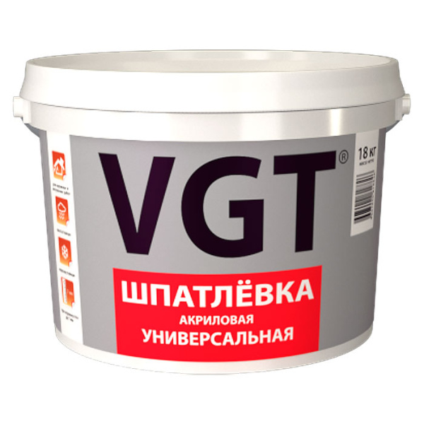 Шпатлевка для внутренних работ ВГТ 1,7кг (6)