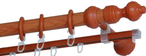 Карниз "Кантри" 1,4м Вишня "BroDecor"  
