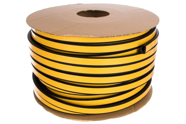 Уплотнитель D 21х15мм черный "Remontix"/"Sila pro" Польша (50м) D 50