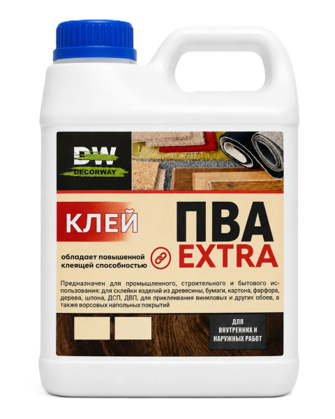 Клей  ПВА EXTRA "DECORWAY"  1кг