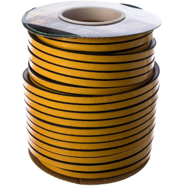 Уплотнитель D50 12х10мм черный "Ultima" Китай (50м)