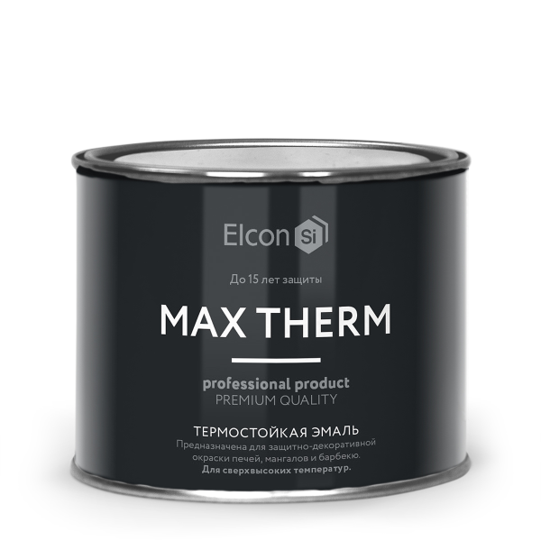 Эмаль термостойкая "Elcon" зеленая 700 градусов 0,4кг (24) ССС
