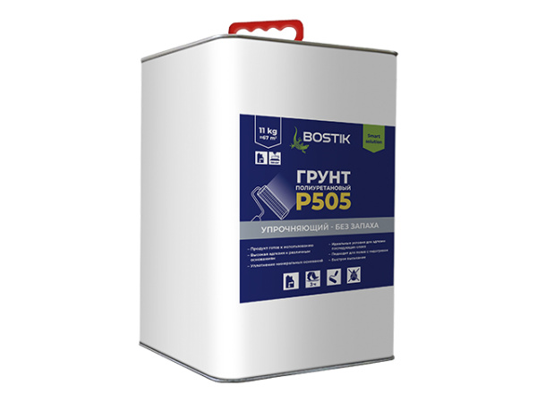 BOSTIK Грунт Полиуретановый P505 упрочняющий без запаха 9,7 кг (10 л)