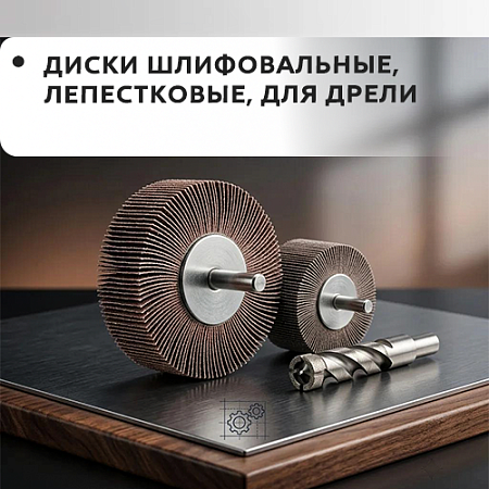 Диск шлифовальный, лепестковый, для дрели Диск шлифовальный, лепестковый, для дрели