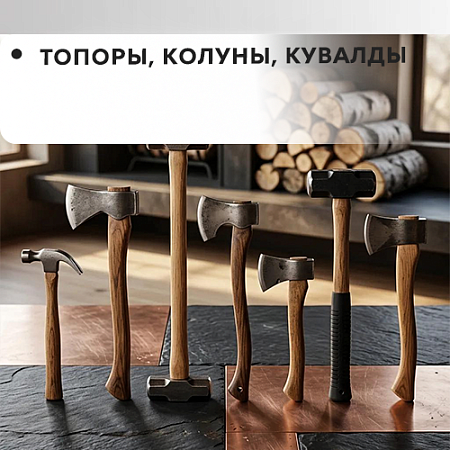 Топоры, колуны, кувалды