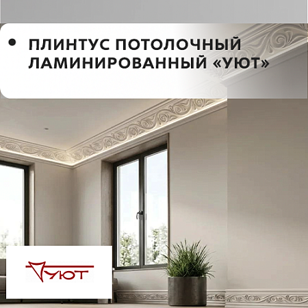 Плинтус ламинированный (1м) "Уют"